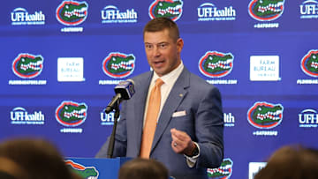 Florida Gators head coach Jon Sumrall signed most of the existing recruiting class on Wednesday.