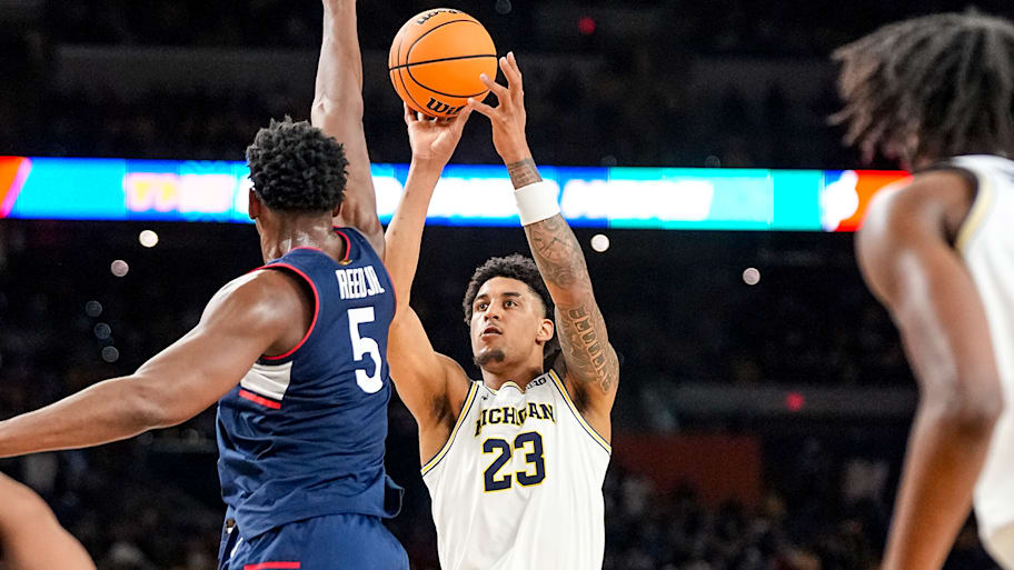 Yaxel Lendeborg scored just four points in the first half, but came out in the second half ready to battle.