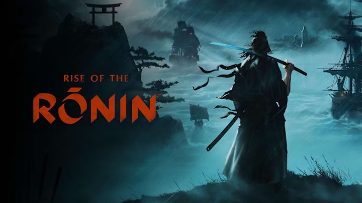 A ronin stands looking out at invading ships in Rise of the Ronin