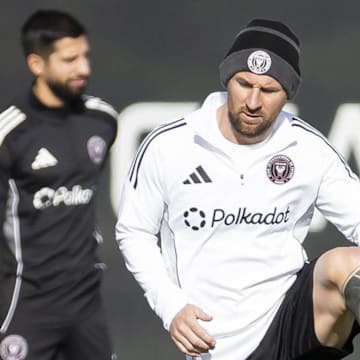Lionel Messi (middle) should be in line to play a significant part against Club America.