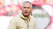 Aug 24, 2024; Dublin, IRL; Florida State University head coach Mike Norvell before the game against Georgia Tech at Aviva Stadium. Mandatory Credit: Tom Maher/INPHO via Imagn Images
