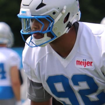 Detroit Lions defensive end Marcus Davenport.