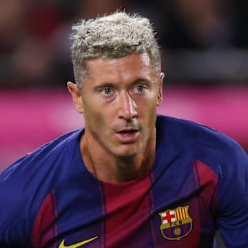 Robert Lewandowski was Barcelona’s top scorer last season.