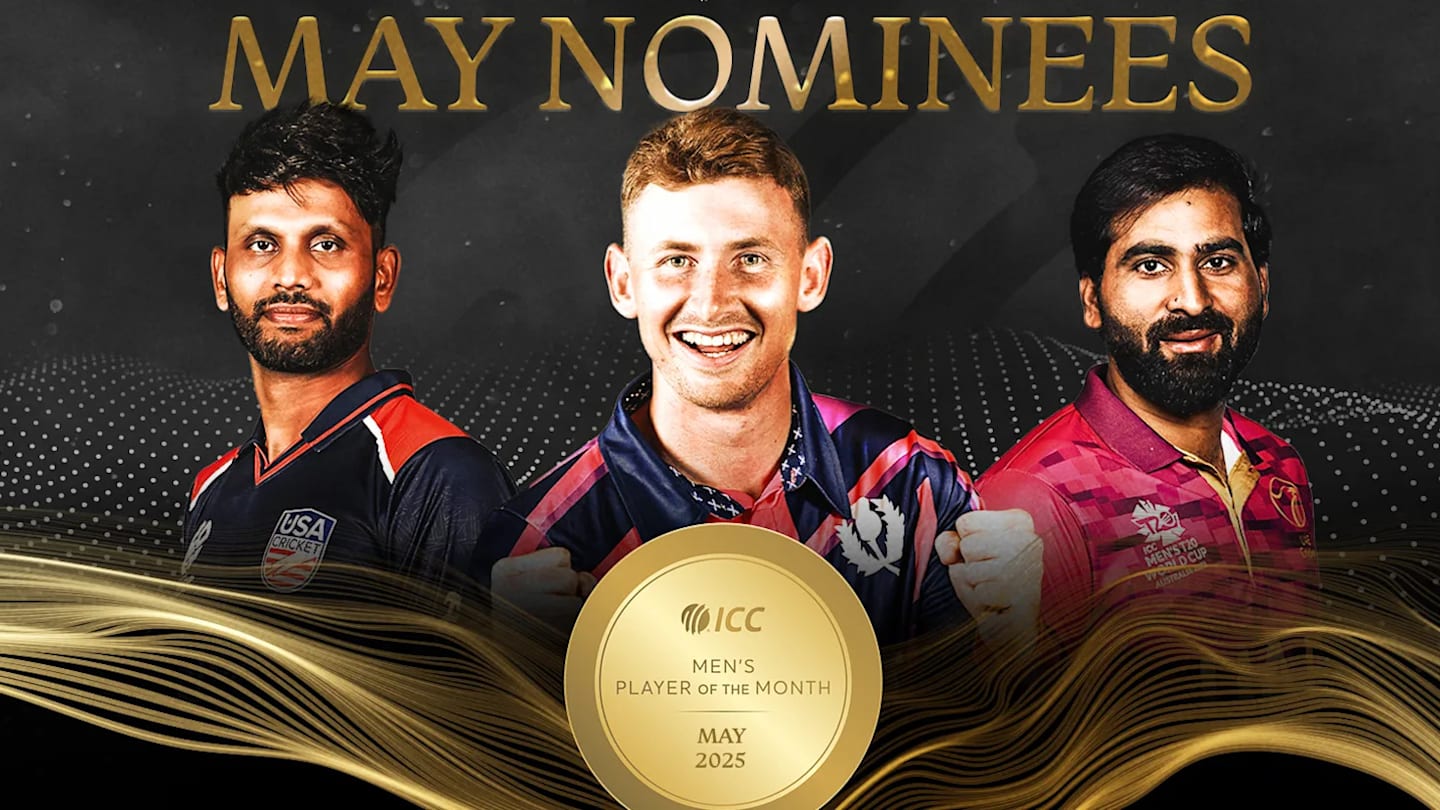 ICC Announces May 2025 Player of Month Nominees