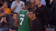 Jaylen Brown fouled out before the fourth quarter started. 