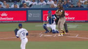 Yoshinobu Yamamoto throws a strike that was called a ball. 