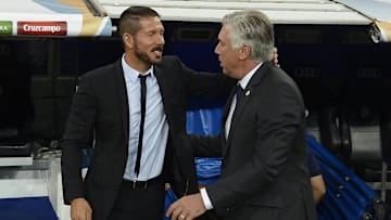 Diego Simeon y Carlo Ancelotti