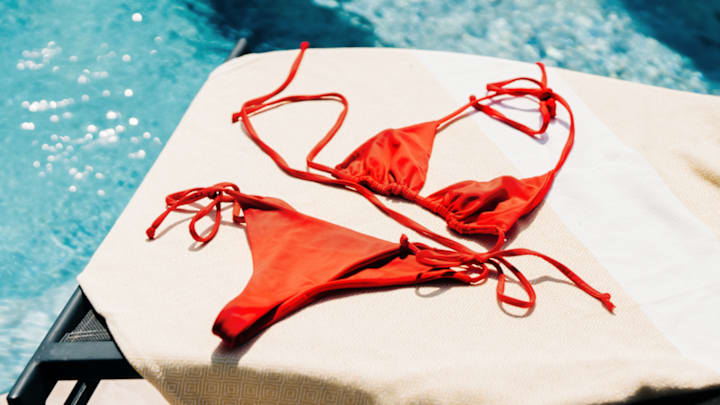 Red string bikini Red string bikini