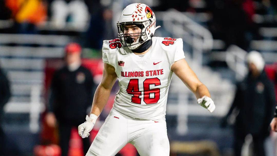 Illinois State linebacker Tye Niekamp (46)