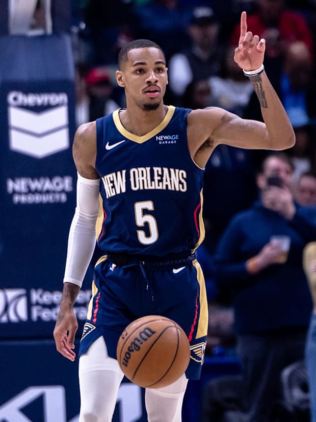 New Orleans Pelicans guard Dejounte Murray