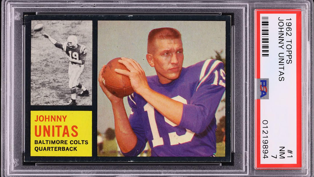 1962 Topps Johnny Unitas 1962 Topps Johnny Unitas
