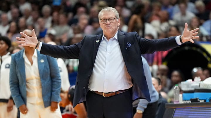 Auriemma was visibly emotional after winning his 12th national title with UConn