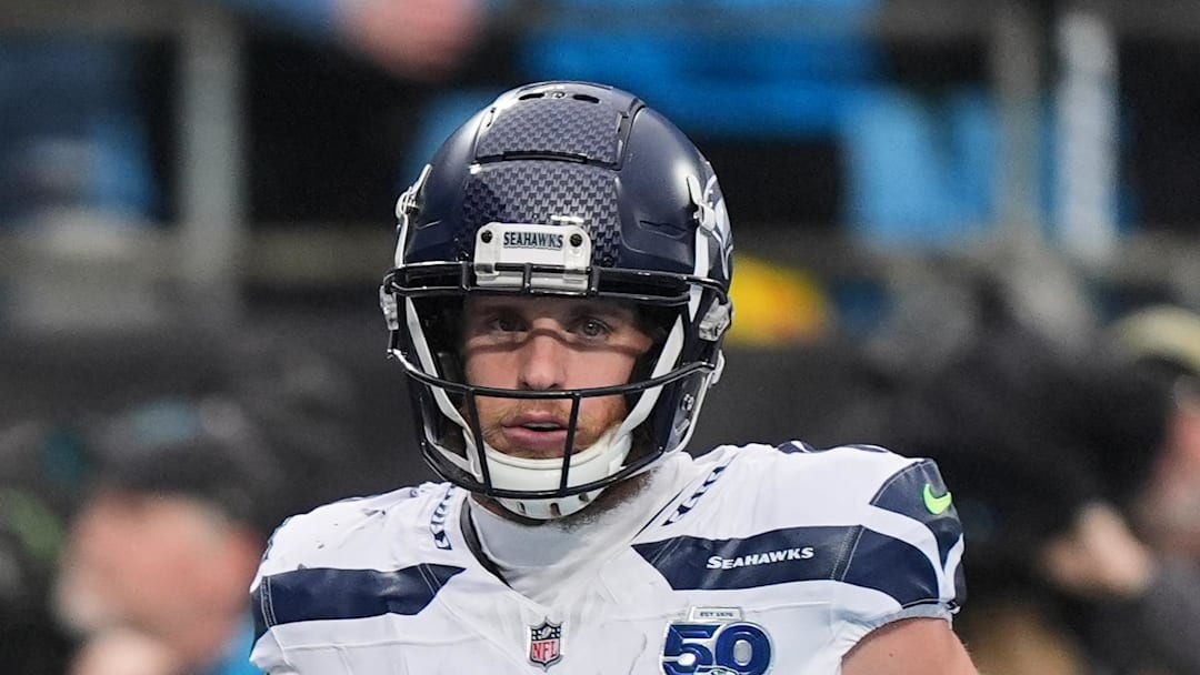 Seattle Seahawks wide receiver Cooper Kupp after catching a pass