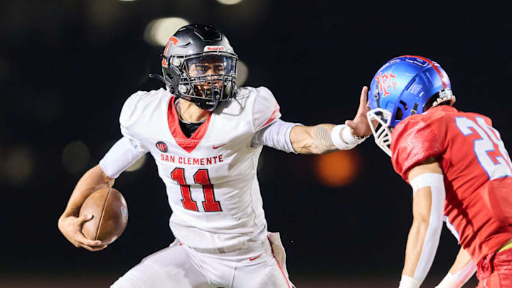 San Clemente knocks off Los Alamitos to serve the Griffins their first loss of the season in a pivotal Alpha League contest. San Clemente knocks off Los Alamitos to serve the Griffins their first loss of the season in a pivotal Alpha League contest.