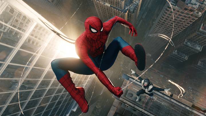 Spider-Man and Boomerang in Columbia Pictures SPIDER-MAN™: BRAND NEW DAY. 