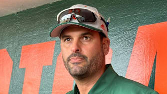 J.D. Arteagas. answering questions after a game