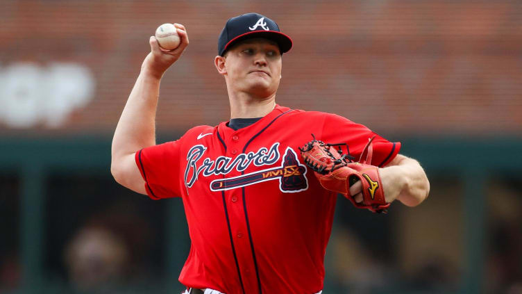 Jun 30, 2023; Atlanta, Georgia, USA; Atlanta Braves starting pitcher Michael Soroka (40) throws