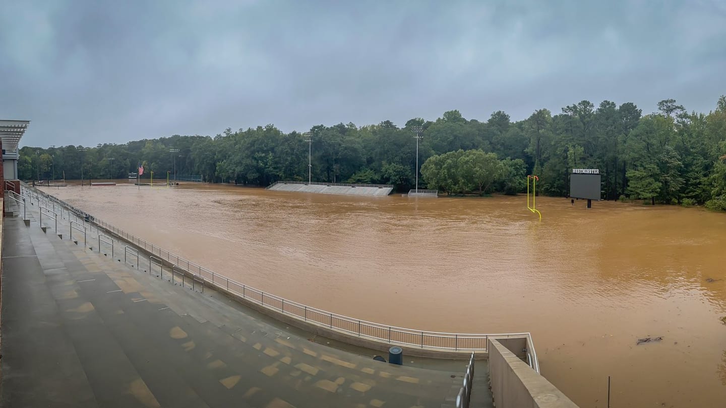 Hurricane Helene causes mass flooding to Westminster High School
