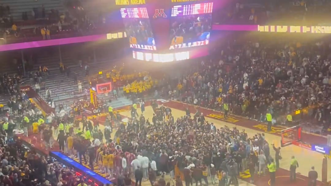 Gophers home crowd after knocking off No. 22 Indiana.