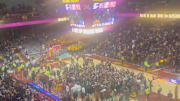 Gophers home crowd after knocking off No. 22 Indiana.