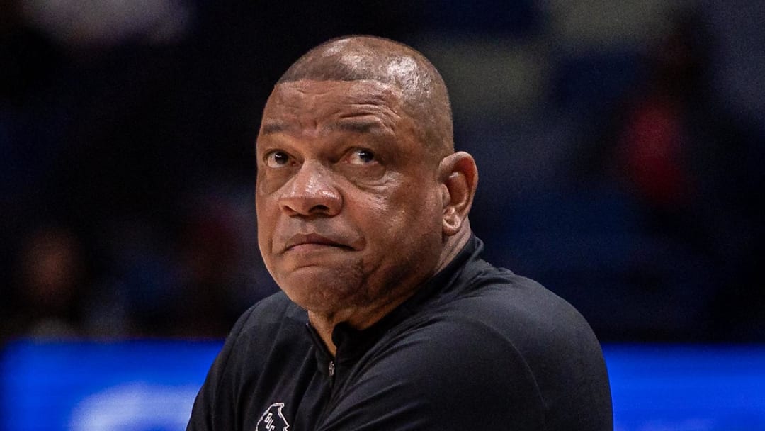 Milwaukee Bucks Head Coach Doc Rivers during the first half against the New Orleans Pelicans at Smoothie King Center February 20, 2026.