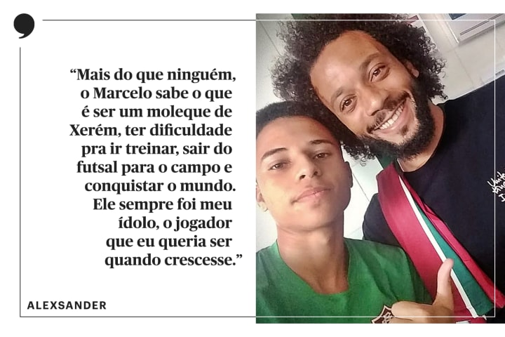 Alexsander infancia Marcelo Fluminense Xerem