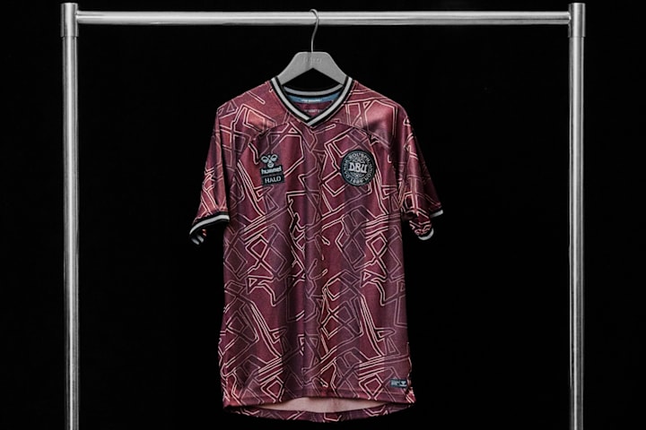 Denmark national team jersey by hummel and HAL