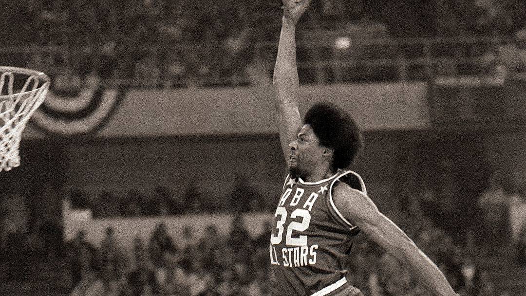 Julius Erving took home the 1976 ABA dunk contest title during All-Star festivities in Denver. Julius Erving took home the 1976 ABA dunk contest title during All-Star festivities in Denver.