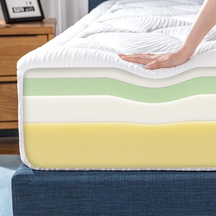 Zinus Cloud Memory Foam bed layers.