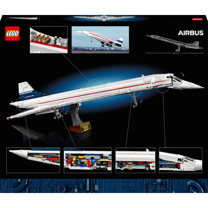 box of the LEGO concorde set