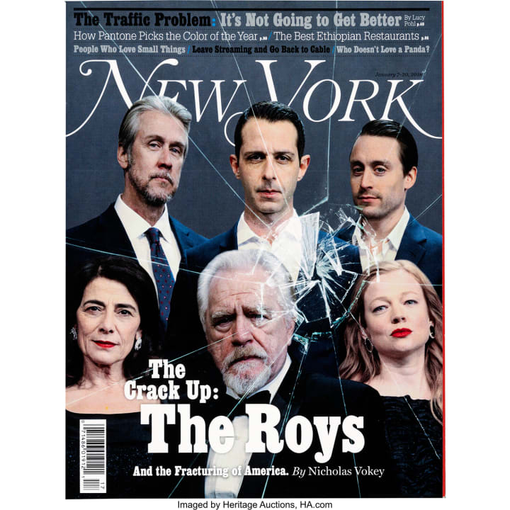 new york magazine cover from 'succession'