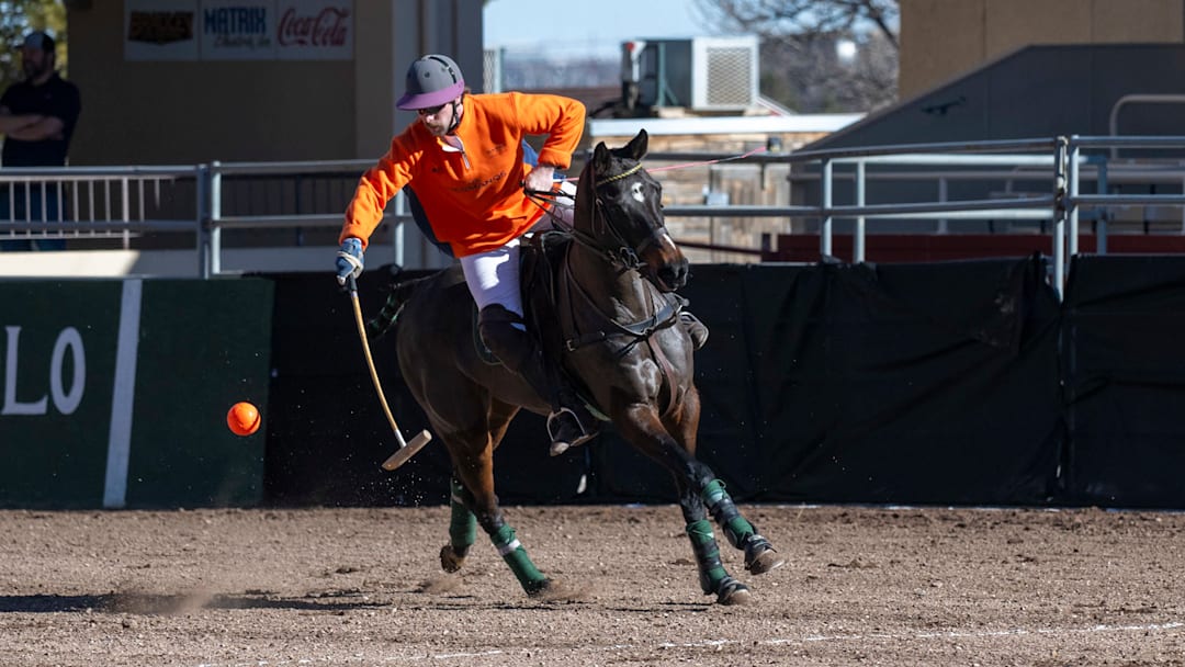 A polo player at The Broadmoor Winter Polo Classic