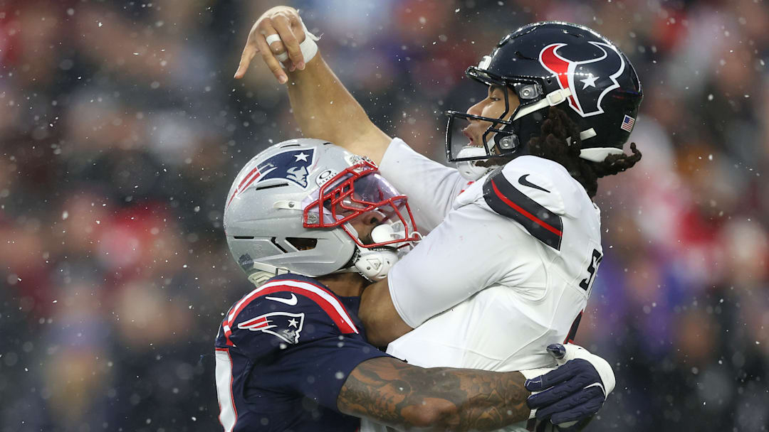 C.J. Stroud was not at his best in the first half against the Patriots.