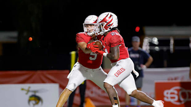 Milton running back TJ Lester.