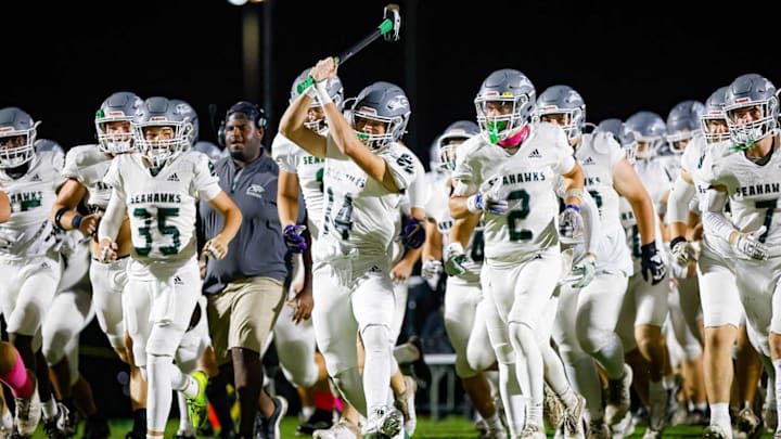 South Walton coming out onto the field before facing Choctawhatchee during the 2024 season South Walton coming out onto the field before facing Choctawhatchee during the 2024 season