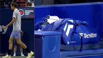 Daniil Medvedev was ready to go home after his loss to Alexei Popyrin.