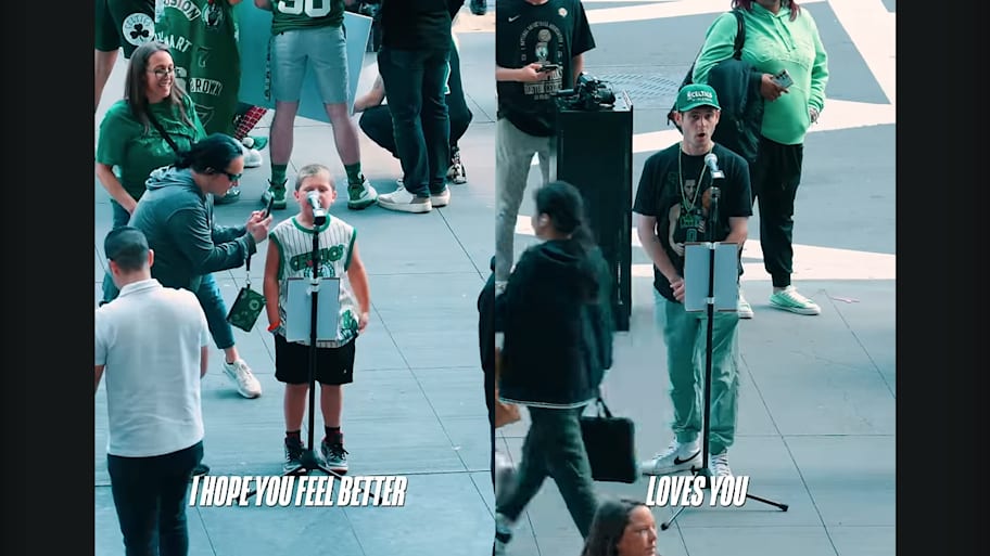 Boston Celtics fans leave messages for Jayson Tatum. | Celtics / Instagram