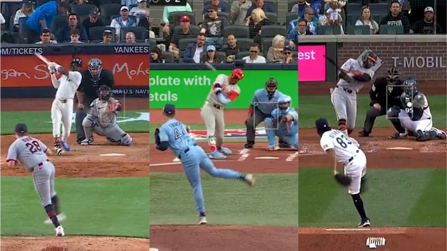 Jazz Chisholm Jr., Bryce Harper and Colton Cowser all hit home runs on Tuesday night. | @MLB / X