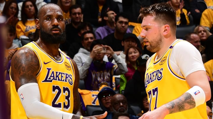 Cameras Caught LeBron's Inspiring, NSFW Message to Luka Doncic Ahead of  Lakers Debut