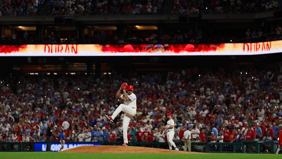 Jhoan Duran’s entrance is like nothing else in baseball, and the Twins decided he couldn’t head to Philly without it. | Caean Couto/Getty Images