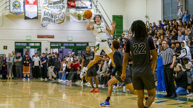 California High school boys basketball; Santa Barbara high school, Bryce James, Sierra Canyon high school