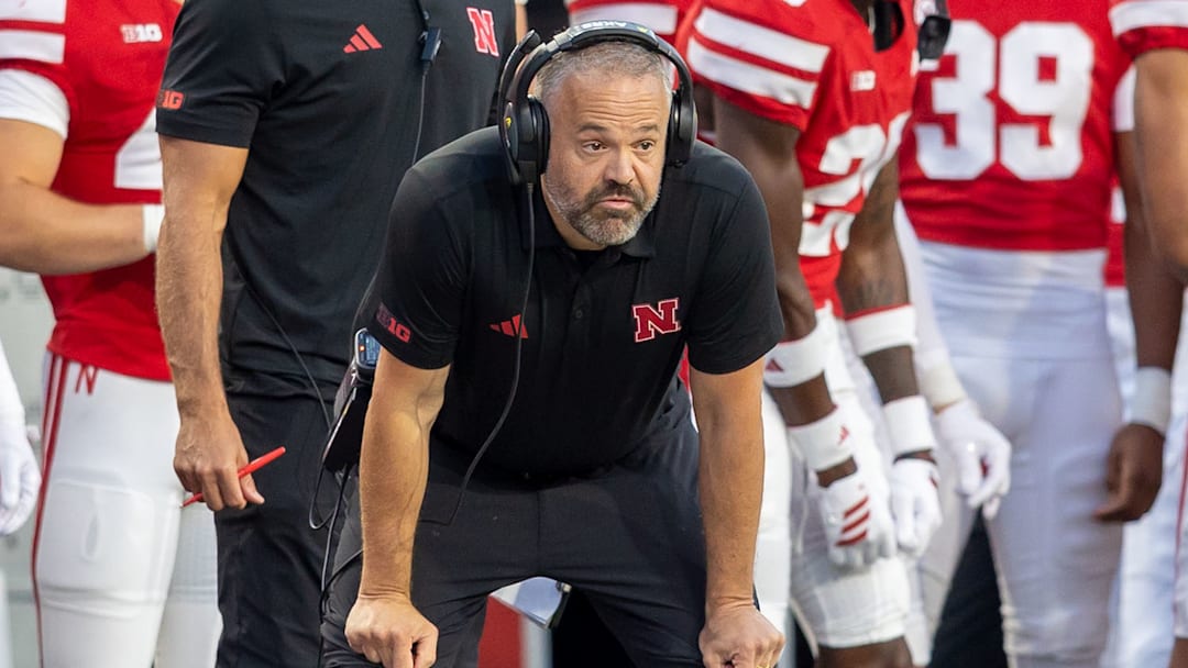 Nebraska head coach Matt Rhule Nebraska head coach Matt Rhule