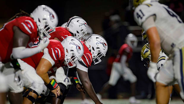Chaminade-Madonna offensive line.