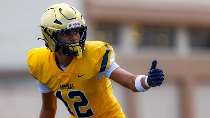 St. Thomas Aquinas receiver Justice Fitzpatrick / Matt Christopher