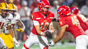 Brady Palmer (10) is having a monster year for No. 10 Cathedral Catholic which will be on the hot seat Friday taking on a De La Salle team that has not allowed a defensive touchdown in four of five games this season. 