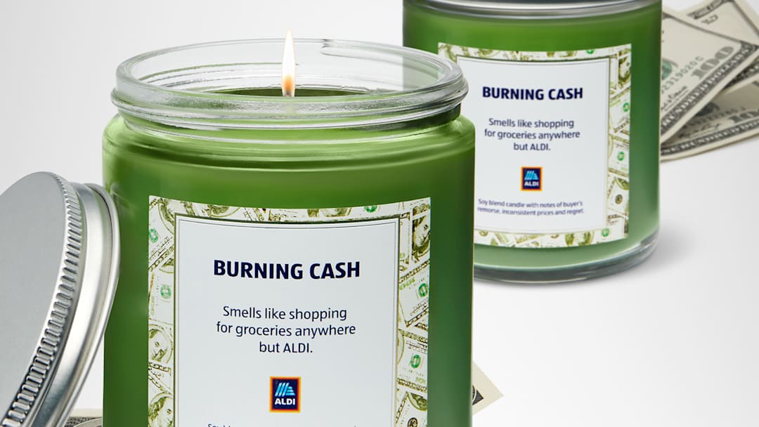 Burning Cash Candle