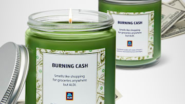 Burning Cash Candle