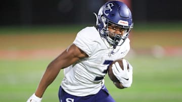 Sierra Canyon running back Jaxsen Stokes scored three touchdowns in the Trailblazers' big win over Orange Lutheran.