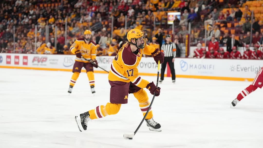 Gophers forward Brody Lamb against Wisconsin.