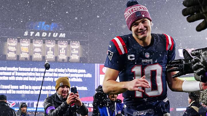 New England Patriots quarterback Drake Maye
